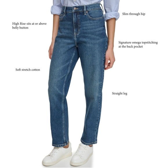 Calvin Klein Denim - Calvin Klein Vintage Straight Jeans, Bedford Blue